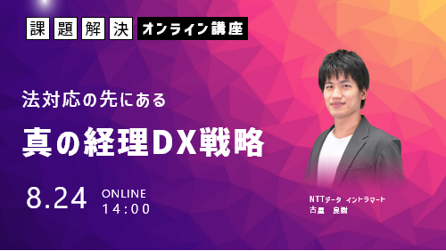 法対応の先にある、真の経理DX戦略（課題解決／2023年8月）